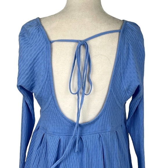 Free PEOPLE ITS ALWAYS YOU WOMENS TOP CORNFLOWER‎ BLUE NEW WITH TAG SIZE XS - Picture 10 of 16
